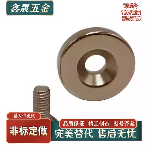 NHXCC8/10/12/15/20/25-2/3/4/4.5/5/5.5/6 平头螺栓止动圆形磁铁