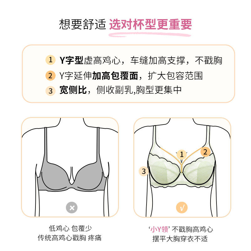大胸显小胸内衣女全罩杯