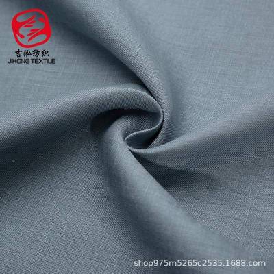 面料纯亚麻料10面0%亚麻薄l款麻棉亚麻服装布SMR料inen现货