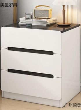 卧室床柜床边柜子主卧头收床头纳柜家用小小型FHW易置物架储物
