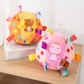 狗狗玩具球发声泰迪柴犬柯基博美磨牙解闷毛绒球宠物耐咬消耗体力