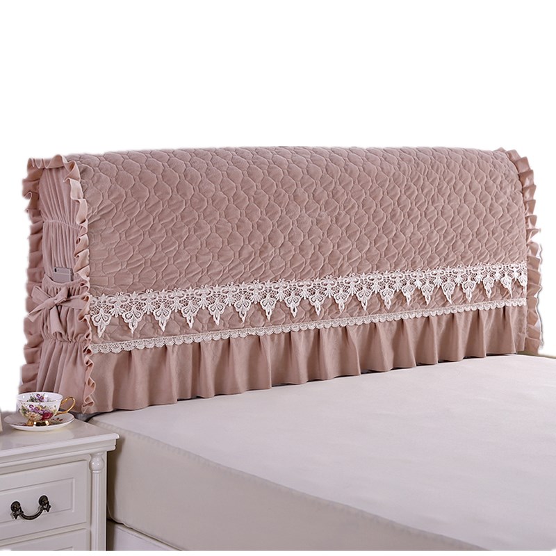 绒面床头套罩全包床头罩套加棉加厚床头保护罩防尘套1.5米1.8 2米