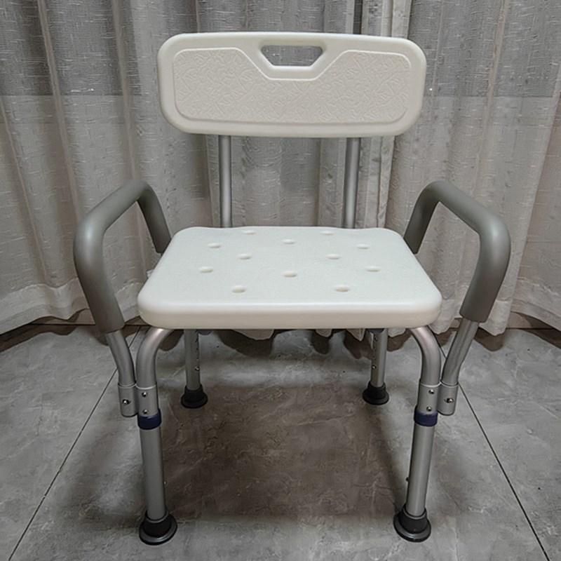 铝合金老人沐浴椅防滑浴室凳护理带扶手靠背淋浴凳子孕妇洗澡椅子