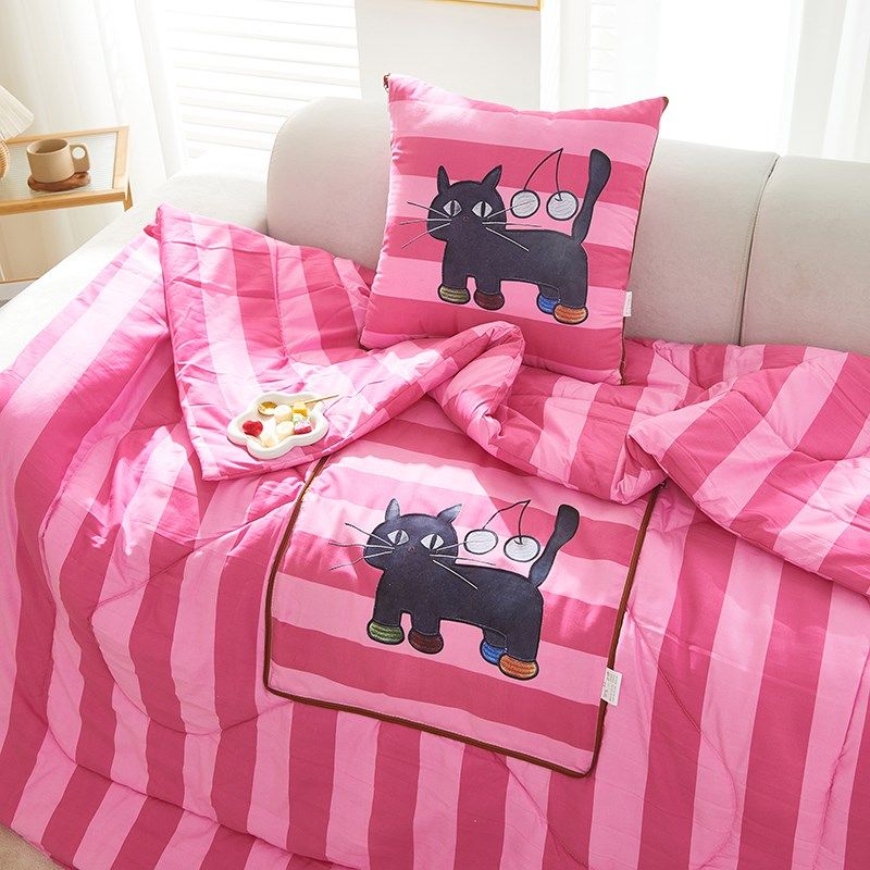 抱枕被子两用卡通折叠办公室汽车午休盖毯二合一春夏空调多功能被,居家布艺,抱枕被,淘宝优惠券,粉丝福利购,淘宝优惠卷