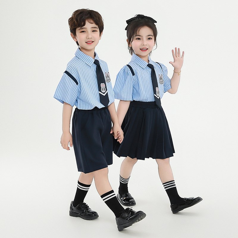 幼儿园儿童夏装班服女童jk制服套装朱迪小警官衣服男童学院风校服图片