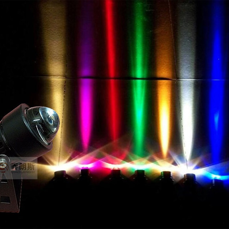 LED投光灯 投射灯 1W3W10W一束光小射灯 瓦楞灯 户外射灯地插草坪