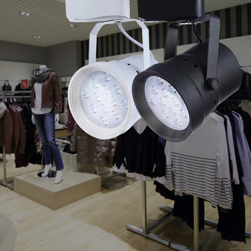 12W遥控调明暗轨道射灯LED节能省电聚光导轨灯餐饮店服装店轨道灯