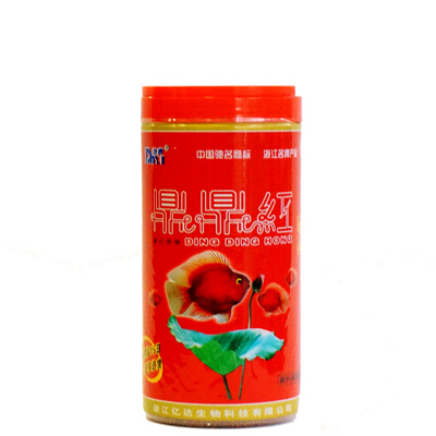 达意鼎鼎红增色鱼食血鹦鹉饲料发财鱼地图鱼饲料1000克