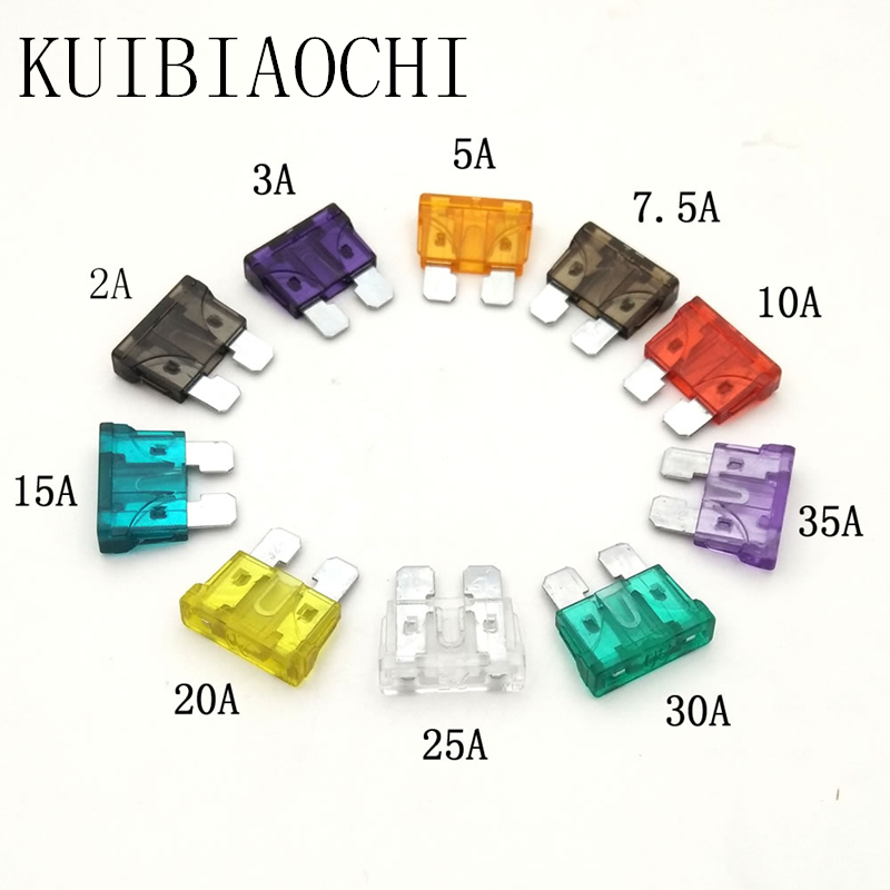 中号汽车保险丝盒2A 3A 5A 7.5A 10A 15A 20A 25A 30A 35A 各5个