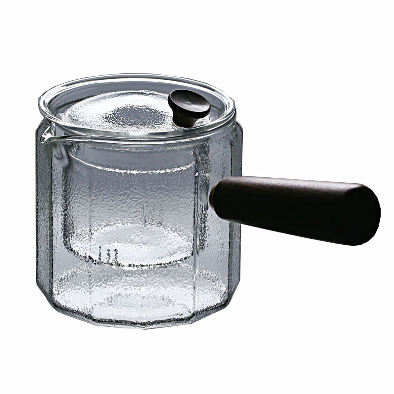 加厚耐热玻璃泡茶壶花茶壶侧把煮茶器小青柑蒸煮两用四杯礼盒套装