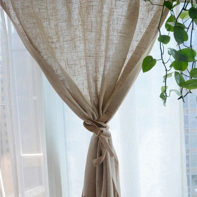 粗麻卷帘麻绳 提拉帘 门帘 挂帘 半帘 升降帘 罗马帘 窗帘 可定做