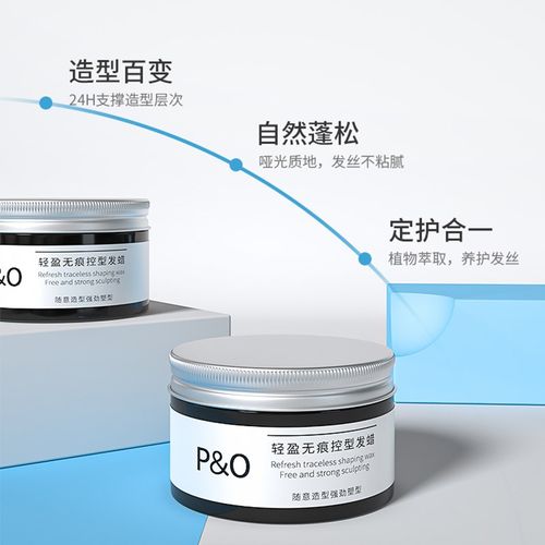 PO发蜡发泥男士定型清香自然蓬松哑光造型持久保湿发胶喷雾啫喱膏