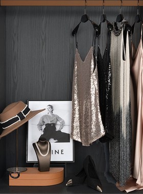 样板间衣帽间首饰组合戒指耳环项链软装道具套装衣柜抽屉软装摆件