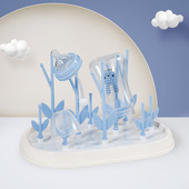 婴儿奶瓶沥水架干燥带盖滤水防尘家用简易置物支架收纳晾干沥干架