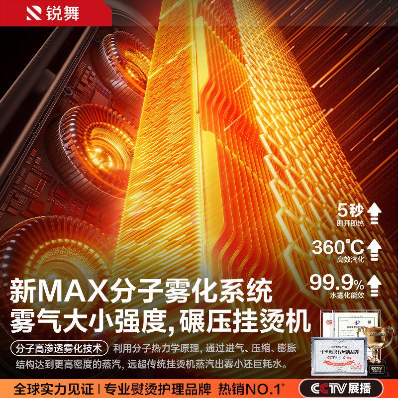 锐舞手持挂烫机2025新款熨烫机家用小型蒸汽电熨斗衣服便携式神器