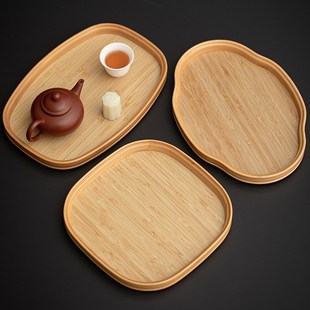 茶室水果点心盘 海棠花玻璃托盘 功夫茶具 HOME家居日式 MOMO