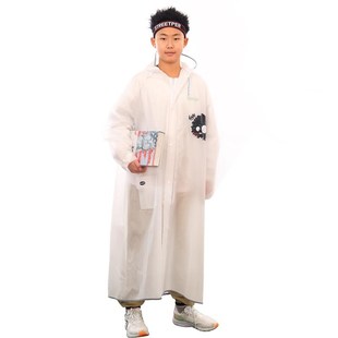 上学专用中大童带立体开放书包位儿童雨衣男童女孩小学生长款 雨披