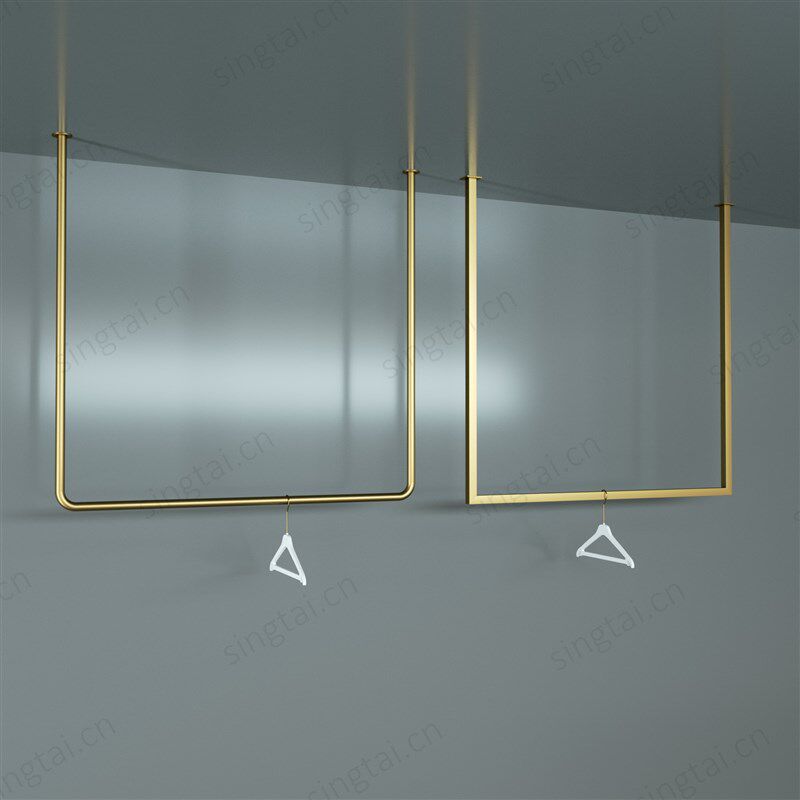 服装店U型吊顶悬挂衣架吊挂架上墙服装展示架男女装店金银色货架,商业/办公家具,服装展示架,淘宝优惠券,粉丝福利购,淘宝优惠卷