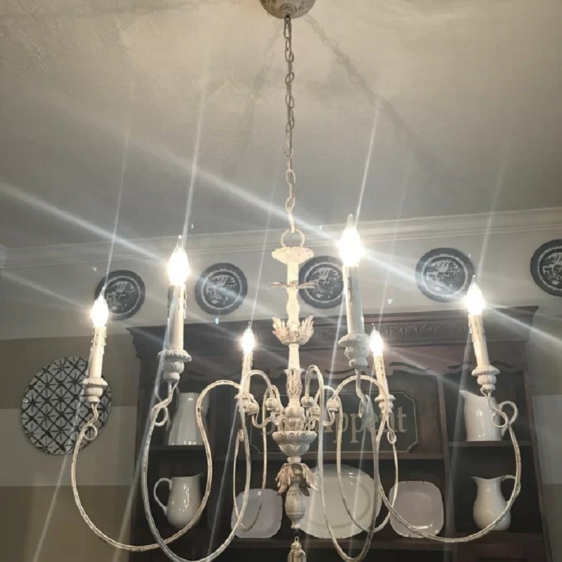 法式复古木艺雕刻吊灯设计师欧式新古典客厅餐厅loft吊灯软装灯具