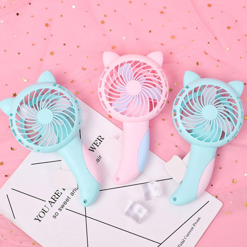 手压风扇创意卡通手持便携式儿童手动小风扇幼儿园学生实用小礼品
