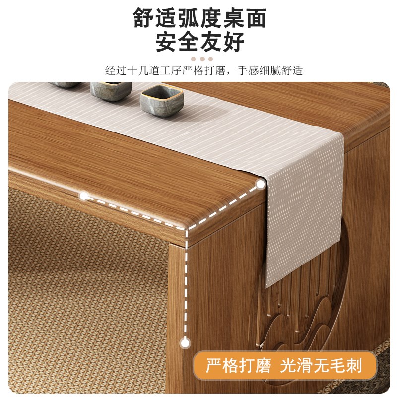 飘窗小桌子可折叠炕桌楠竹家用榻榻米茶桌茶几床上学习矮桌飘窗桌