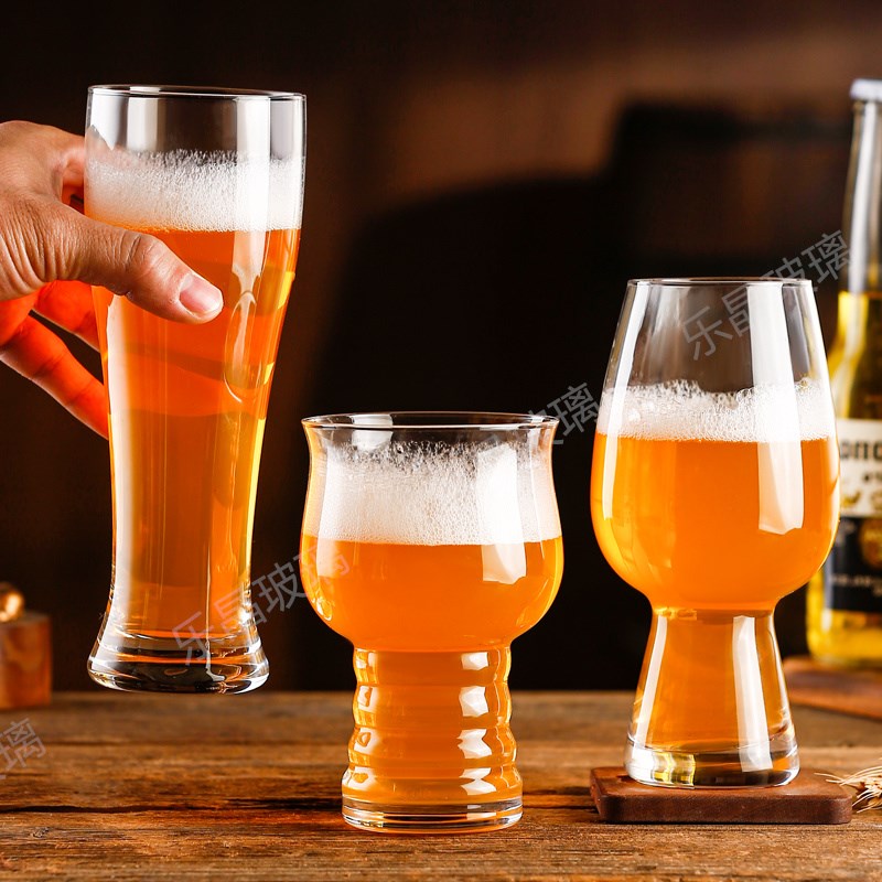 精酿啤酒杯玻璃扎啤杯子大号网红创意大容量酒杯 商用酒馆大杯子