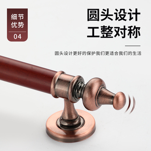 木质拉手明装 木门实木大门拉手大拉把房门把手卧室门金色木门拉手