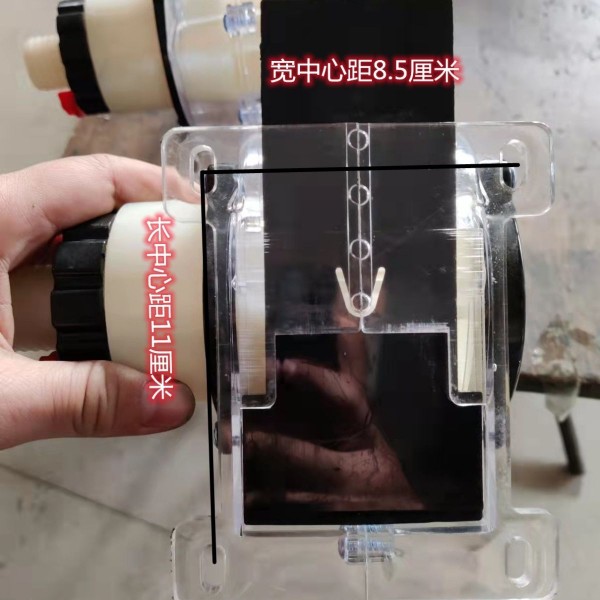 新款施肥器排肥盒前后带清肥口播种撒肥机配件加大肥手调透明肥盒