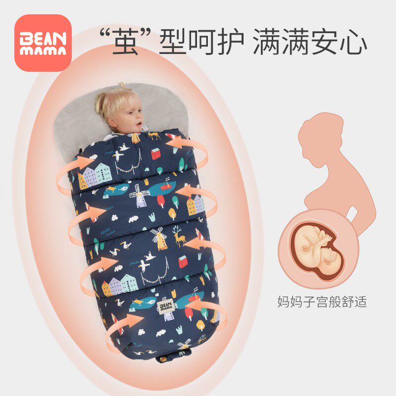 婴儿推车睡袋防风罩保暖脚套秋冬天外出宝宝车载坐垫子挡风被通用