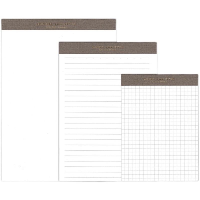 苏铁时光pp面防水拍纸本上翻可撕草稿本A5方格本空白横线笔记本子