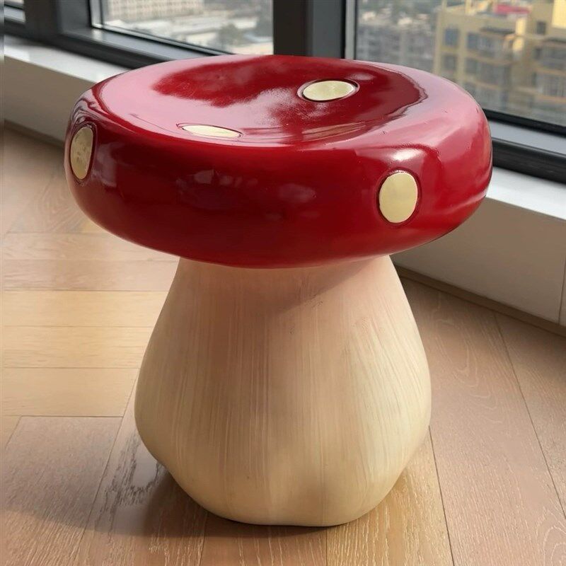 简约创意蘑菇矮凳家用卡通休闲换鞋凳小户型网红可爱凳子工厂货源