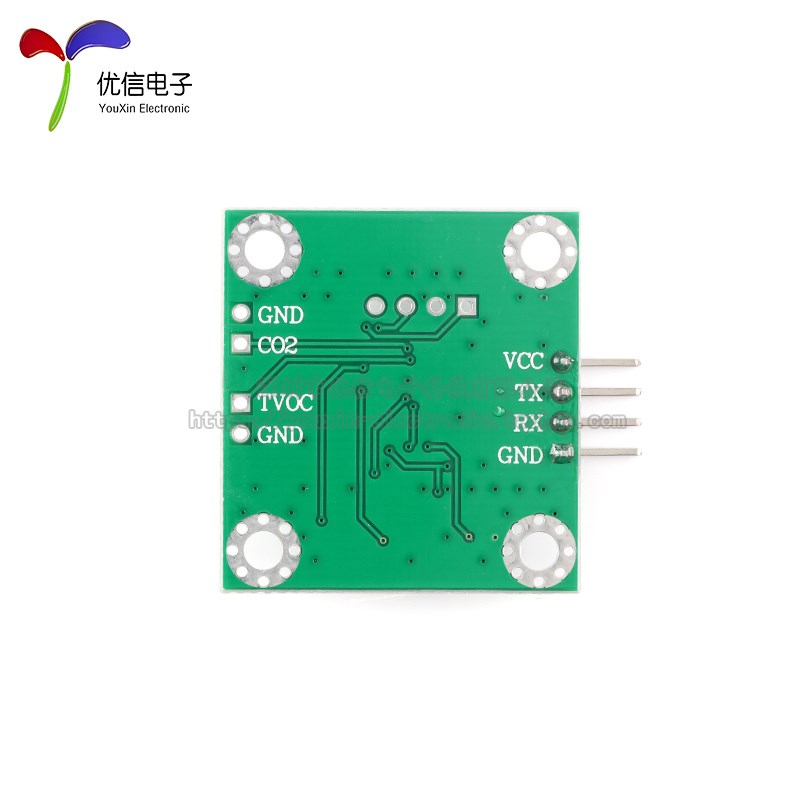 SGP30二氧化碳传感器模块CO2浓度检测气体温湿度TOVC环境串口通讯