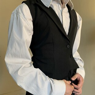 细腰 长背心 翻领 长燕尾服 采购产品休闲宫廷风格 高贵风格 西装