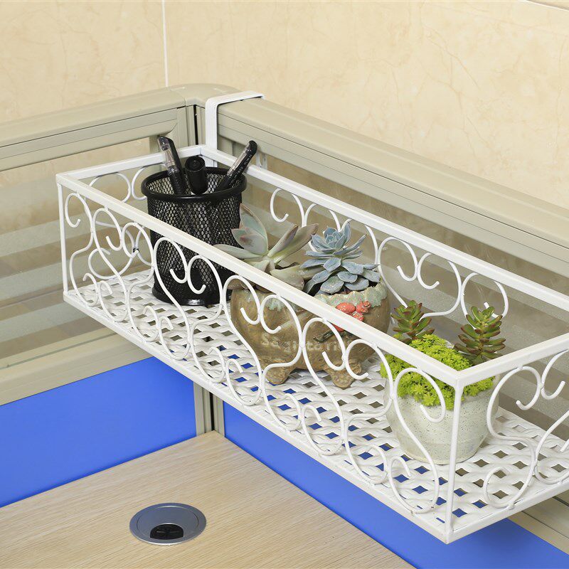 铁艺办公桌挂架置物架防盗窗台文具收纳盆栽架多肉植物承重小花架