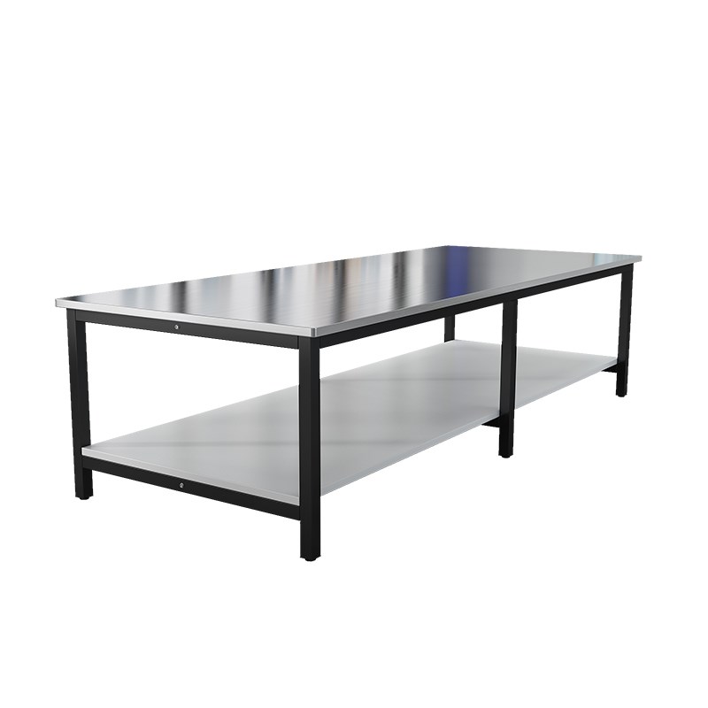 不锈钢工作台双层快递打包台流水线操作台车间工厂装配检验实验台