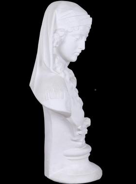 罗马少女石膏头像人物50CM教具素描速写术物静写像生人像美YMO雕