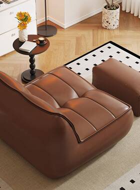 懒人沙发可VLE躺可睡卧室小沙发阳复台客厅休闲人榻榻米古单豆袋