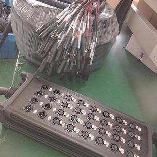 3路多通道电缆盒多芯卡农信缆舞台号演出接线盒卡2115农音频线50M