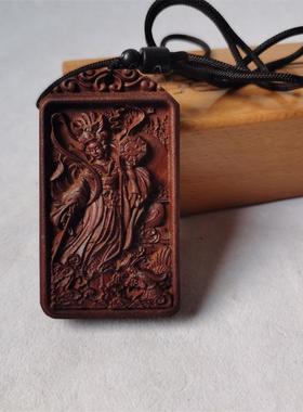 道令牌浮雕九天吊雷击枣木九天玄玄女牌挂件浮令雕九天玄女令牌九