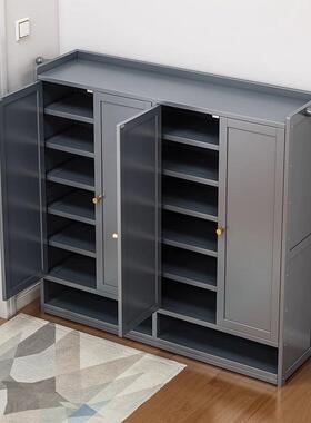 款鞋架子多层家ZON用门大容鞋量鞋架防新灰尘透明柜简约玄关储口