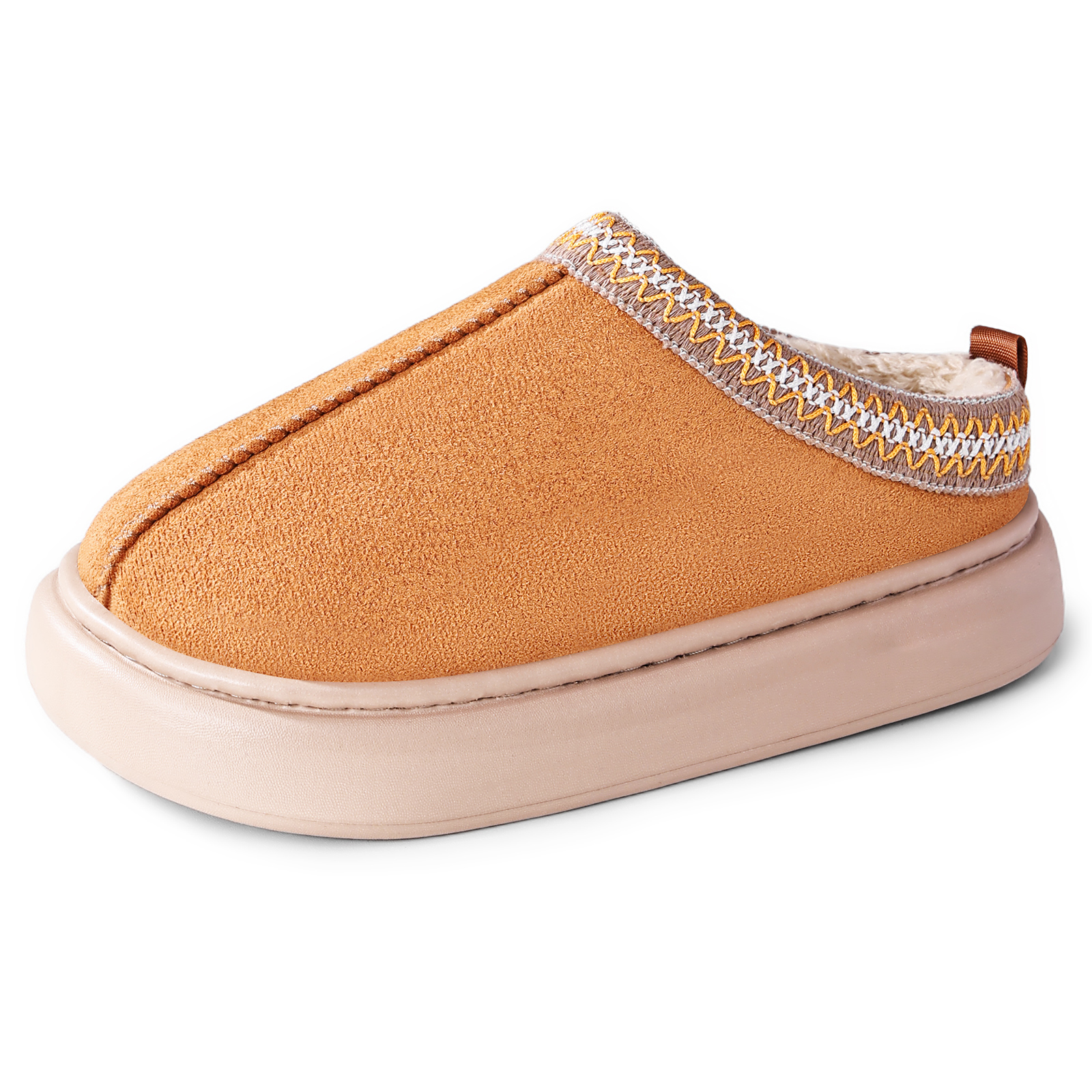 锦世源2025新款厚底棉鞋女冬季加绒加厚保暖居家防滑一脚蹬棉拖鞋