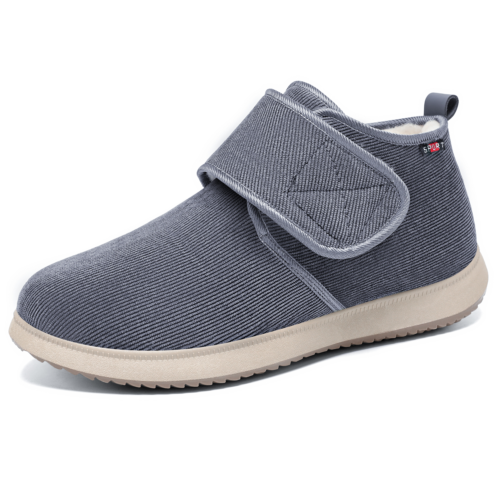 锦世源冬季新款加绒加厚保暖棉鞋舒适防滑老北京布鞋软底耐磨男鞋