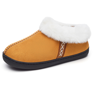 时尚 加绒加厚保暖棉鞋 潮流软底防滑棉靴一脚蹬舒适 女鞋 锦世源冬季