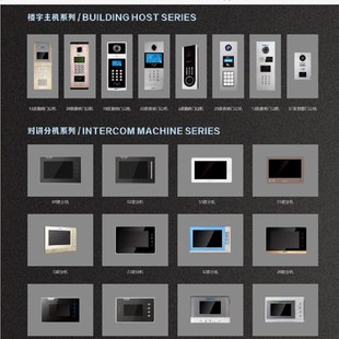 格安可视楼宇对讲门铃GA898视频室内分机密码 刷卡门口主机通用机