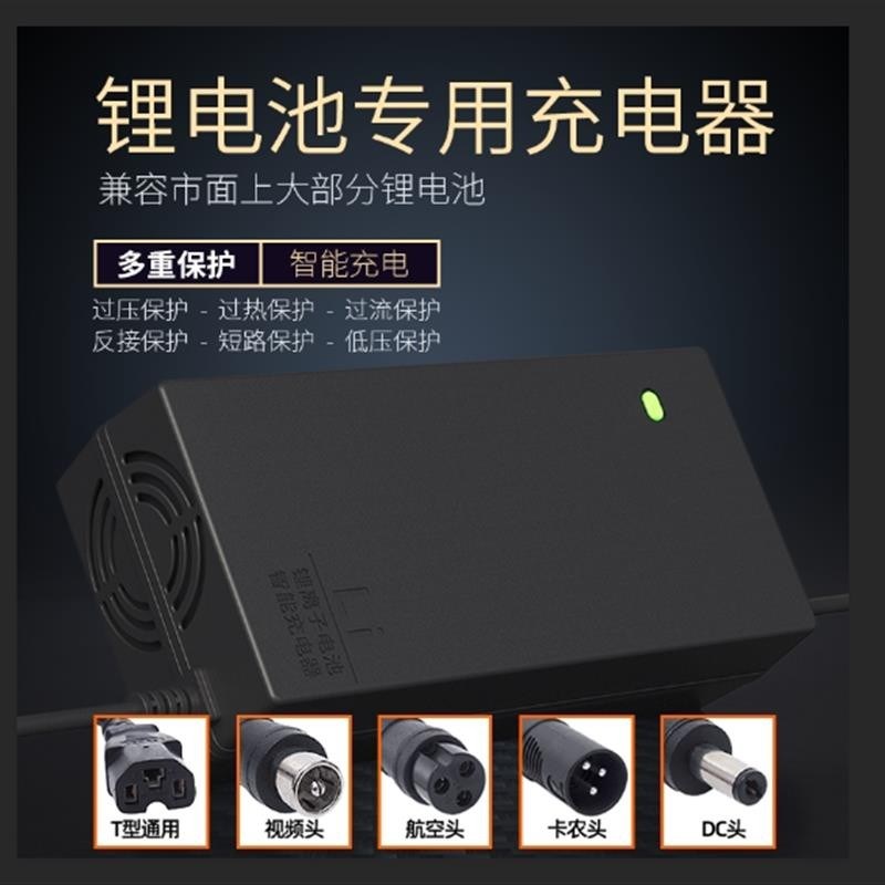 48V锂电池电瓶充电器三元13串54.6V2A5A8A10A快充锂电池充电器48V