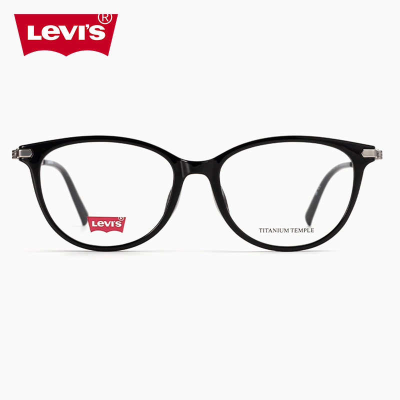 LEVI'S李维斯椭圆形复古眼镜框男板材小框超轻镜架女LV7220配近视