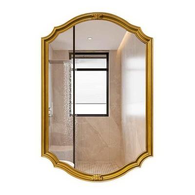 法式壁浴BSO挂室用复古梳妆镜卫镜间生镜子美式玄关装饰镜