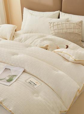 人大豆纤维子被芯春被秋被冬被加厚保暖冬被季棉UYO褥四季通用单