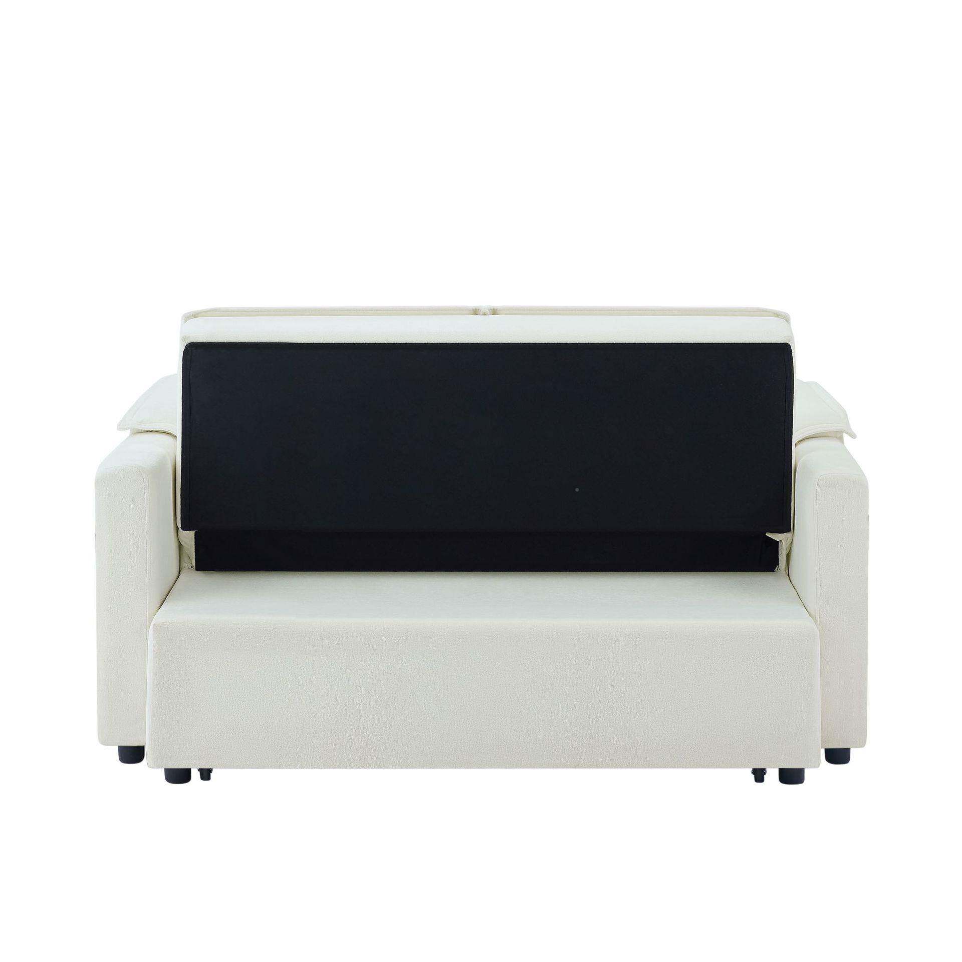 翻转式沙RXN发店工两用折叠铁酒架内置座床垫布艺程双人沙发床