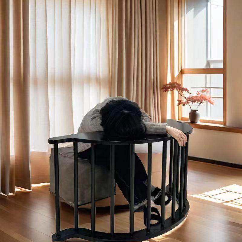 摇BVD摇厅躺椅香蕉船椅实木单人沙发多功能客家用计复古风休闲摇